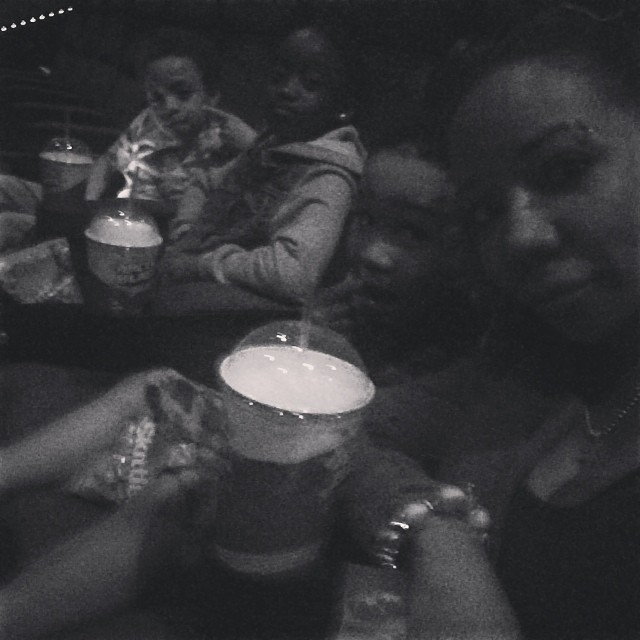 Tiny gets the boys together for a movie night.