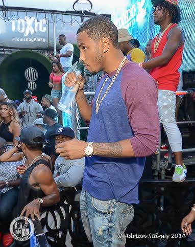 Trey Songz performs at Toxic Day Party in L.A.