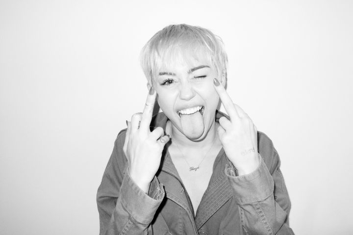 Miley Cyrus poses for Terry Richardson.