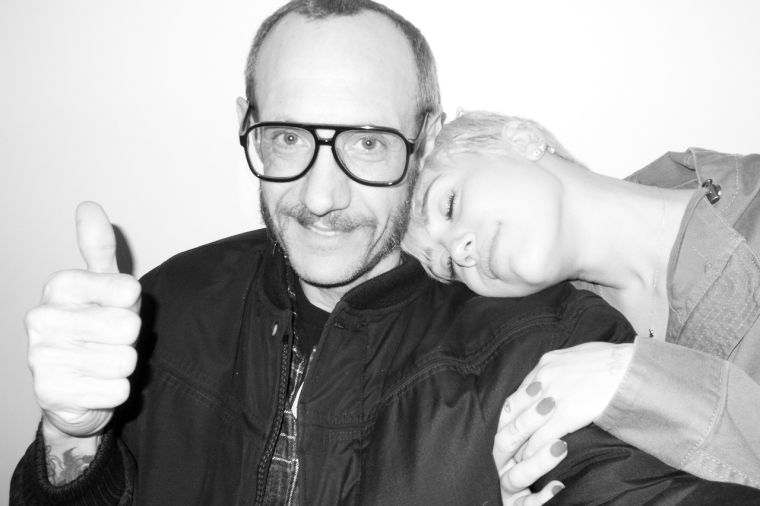 Miley Cyrus poses for Terry Richardson.