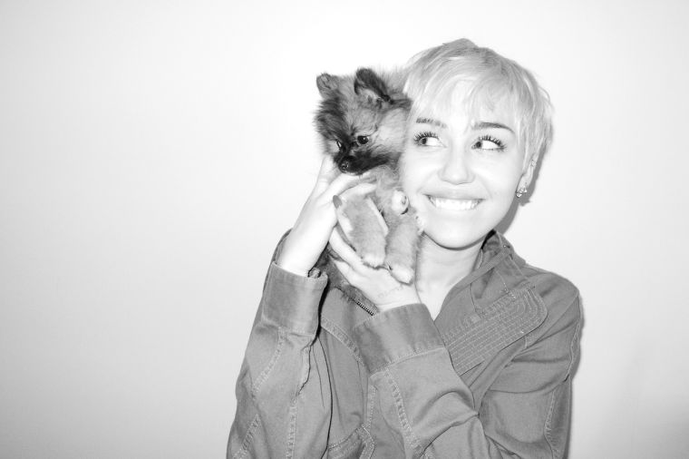 Miley Cyrus poses for Terry Richardson.