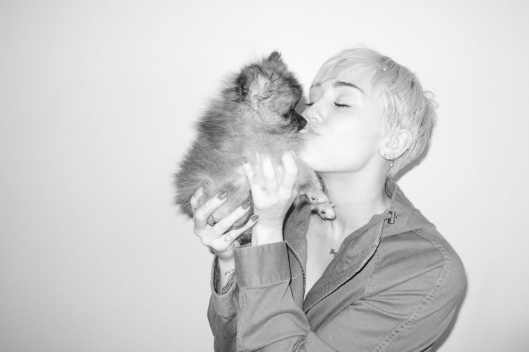 Miley Cyrus poses for Terry Richardson.