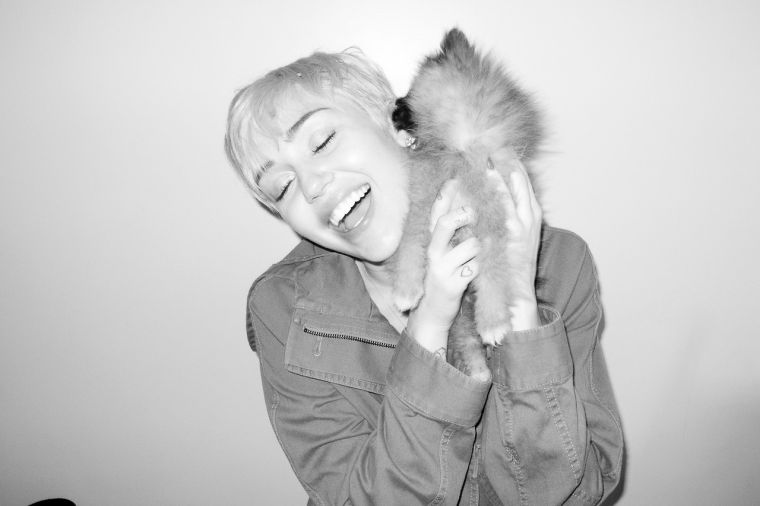 Miley Cyrus poses for Terry Richardson.