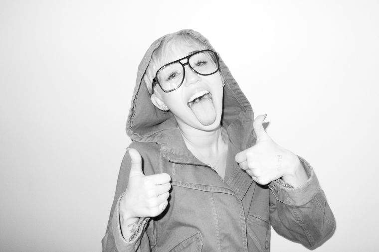 Miley Cyrus poses for Terry Richardson.