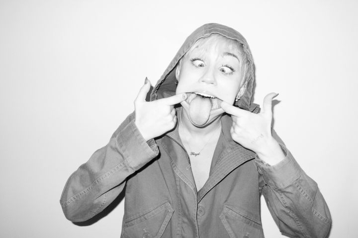 Miley Cyrus poses for Terry Richardson.