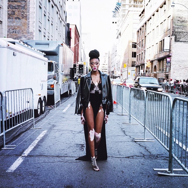 Werking the concrete catwalk.