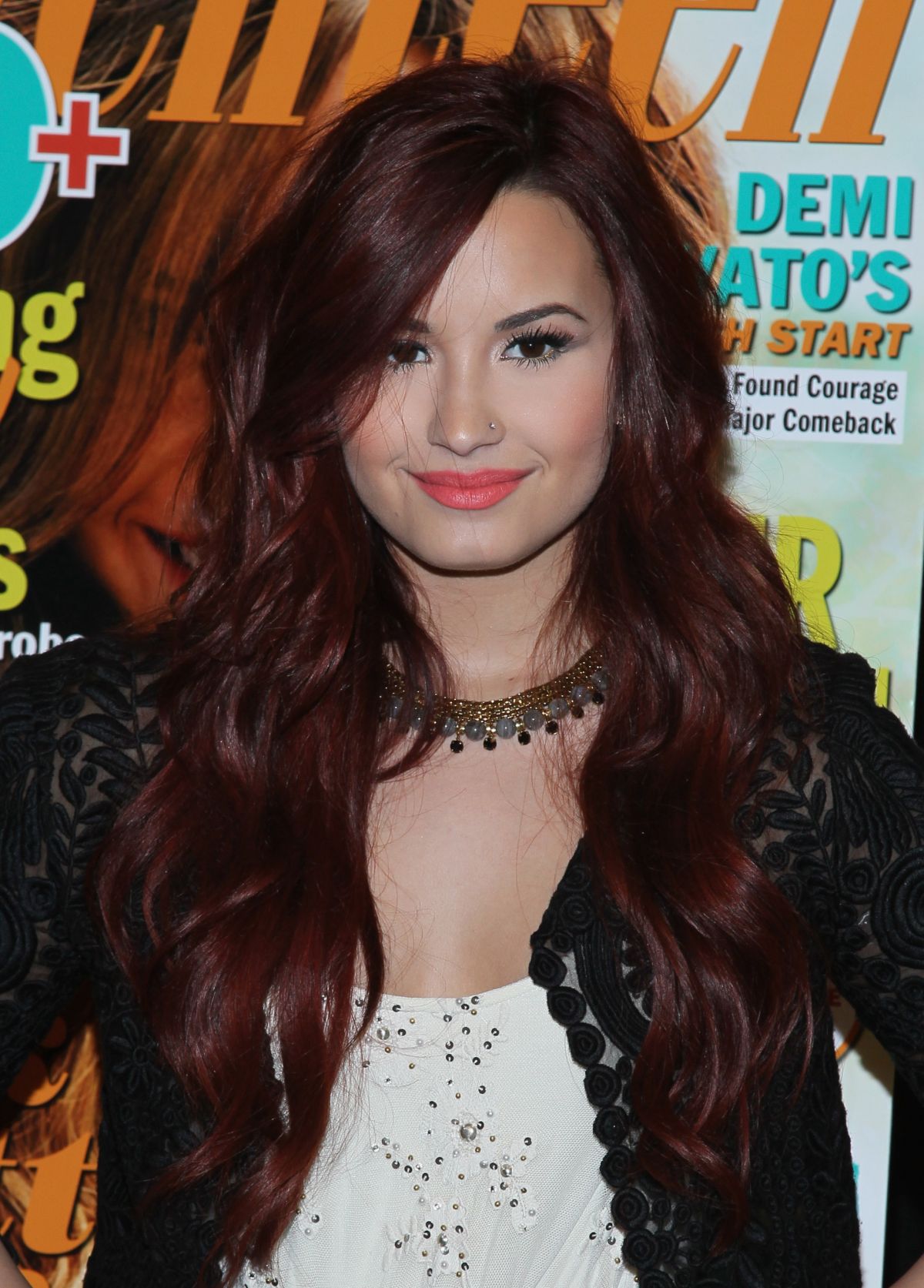Demi Lovato With Red Hair