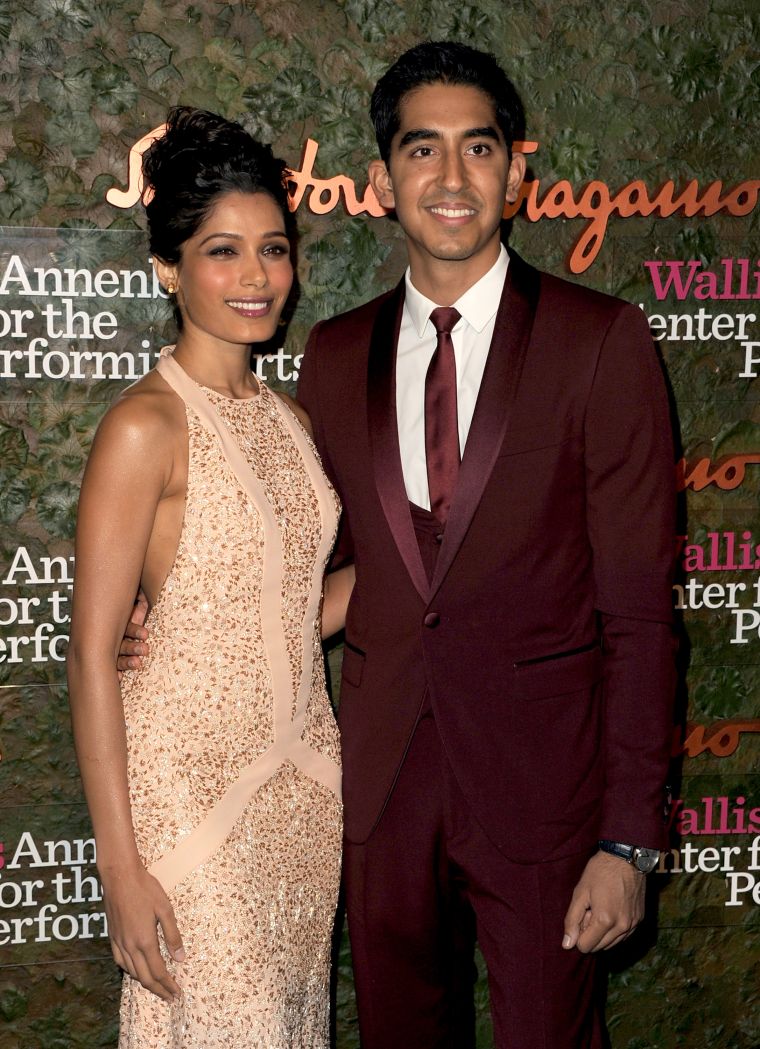 Freida Pinto and Dev Patel met during the filming of “Slumdog Millionaire.”