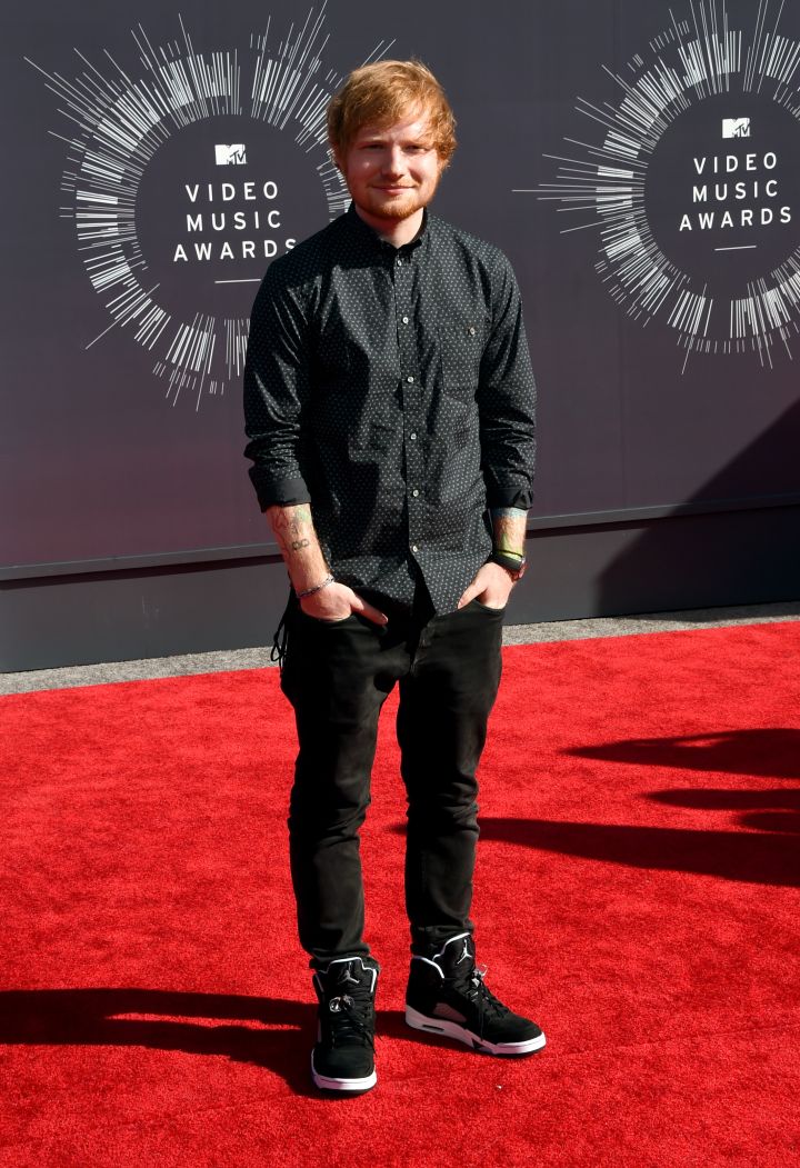 Ed Sheeran attends the 2014 MTV Video Music Awards