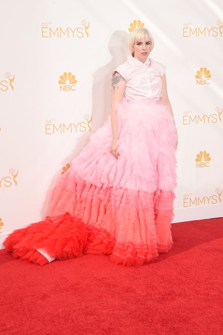 Lena Dunham in Giambattista Valli Couture