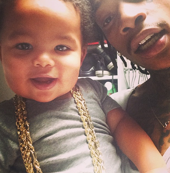 We love Wiz Khalifa, but we just want to pinch his son The Bash’s cheeks!