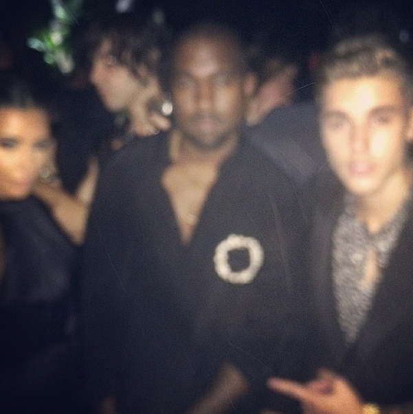 Justin captioned this KimYe pic: “but the vision is clear”