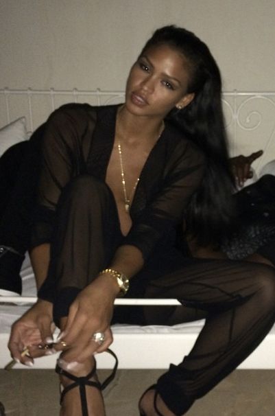 Cassie shows off her Ibiza ensemble