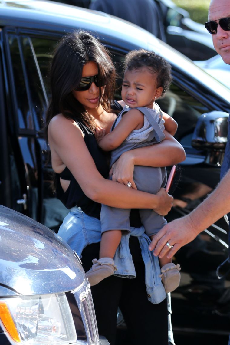 North West had a lond day at the zoo.