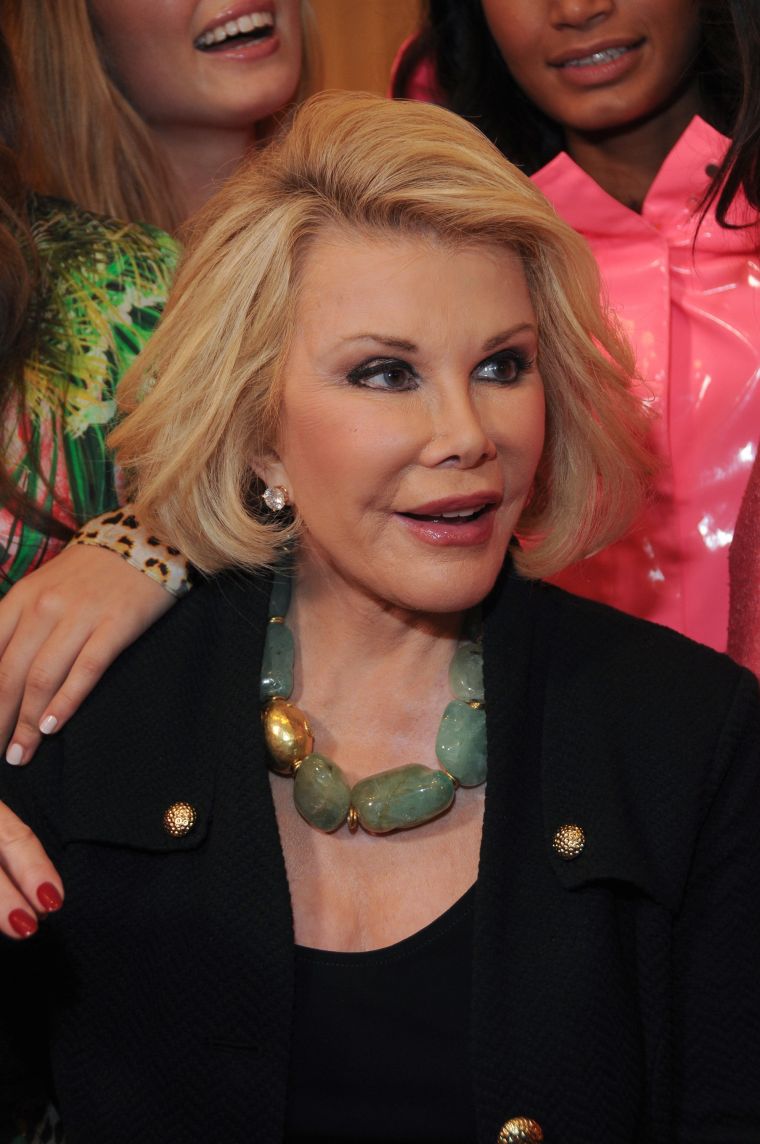 Rivers sits front and center during Elie Tahari’s Spring 2013 NYFW presentation.