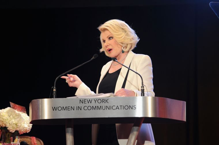 Joan is best known for her unique brand of comedy and being active in the fashion world, but she’s also highly praised in the communications world.