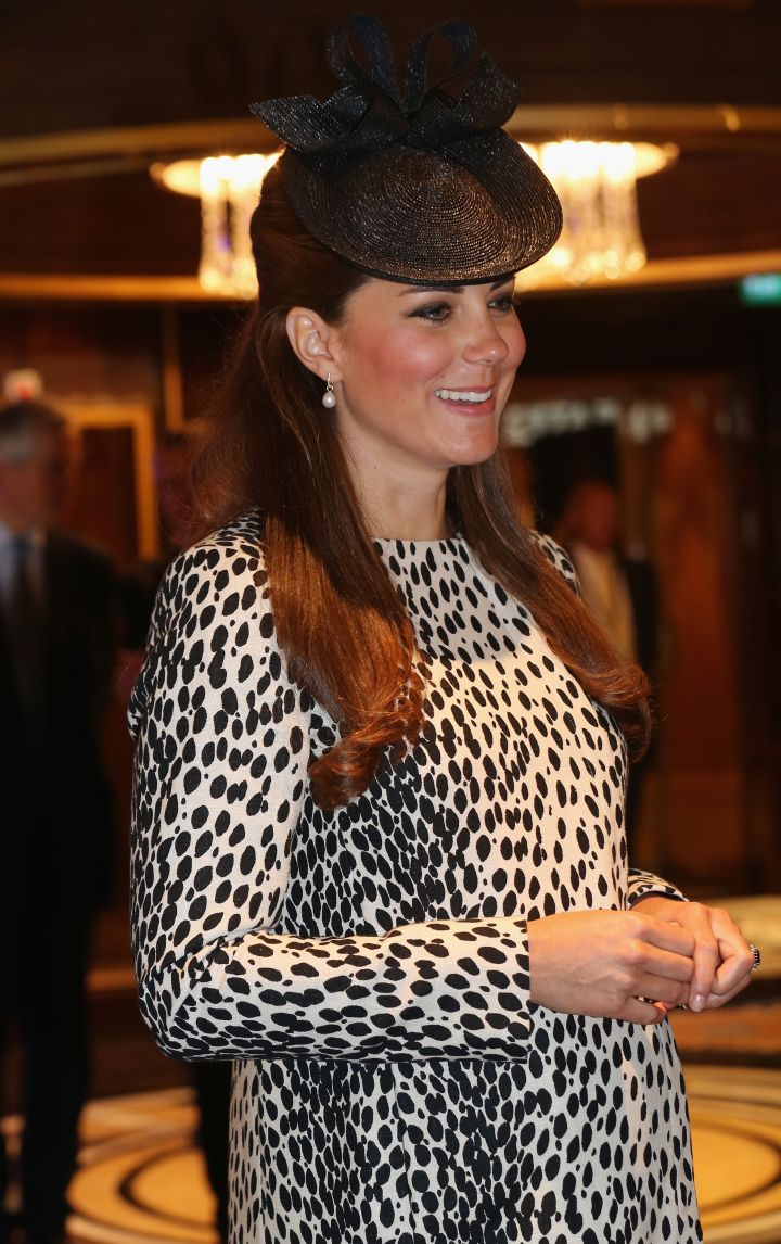 The beautiful Duchess was glowing just a few weeks before giving birth to her first son baby George.