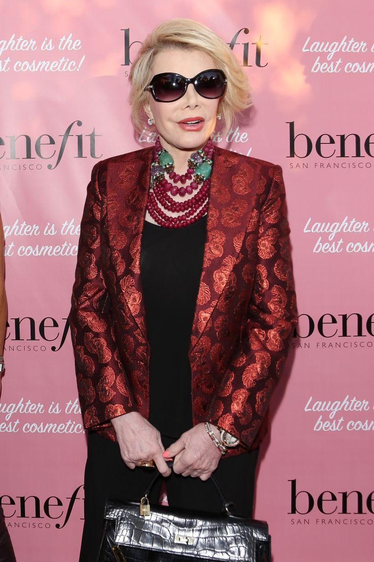 Joan was always a regular at New York Fashion Week events.