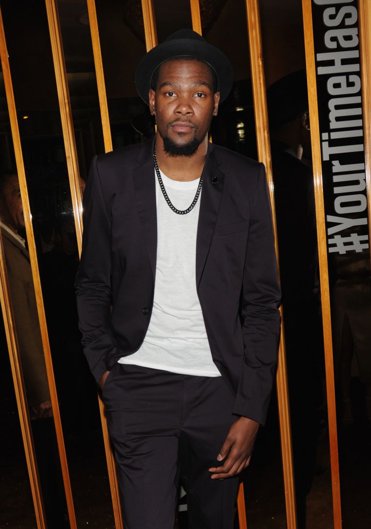 Kevin Durant at the NBA 2K15 Launch Celebration at The Standard.