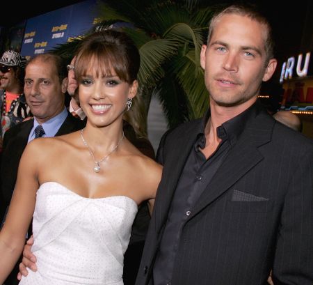 Paul and his “Into The Blue” castmate Jessica Alba kick it at the film’s premiere in 2005.