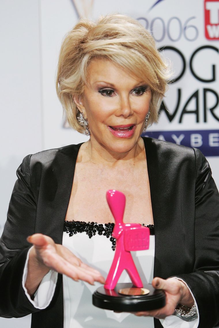 During her career, the TV personality garnered numerous accolades, including this bright pink Logie Award in 2006.