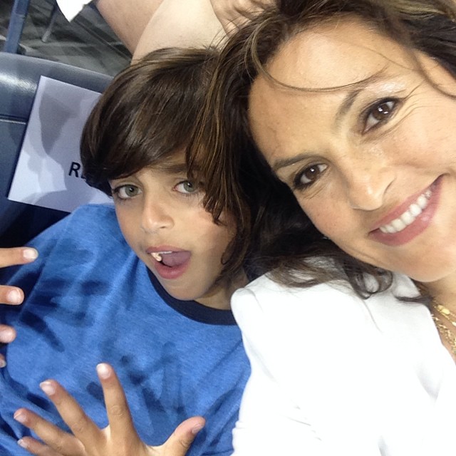 Mommy + (TV) son time with August.