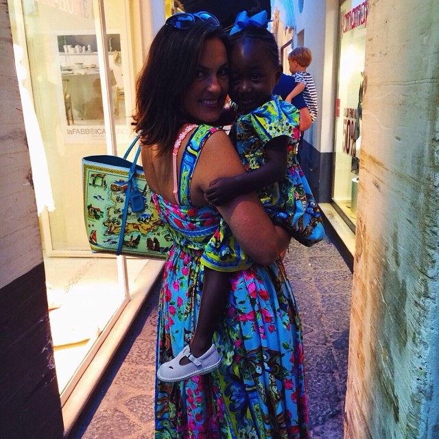 She loves to match with her adopted daughter Amaya.