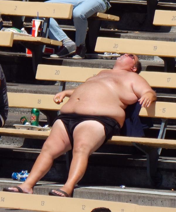 Sunbathing At A Dodgers Game In A Speedo Is The Best Idea Ever.