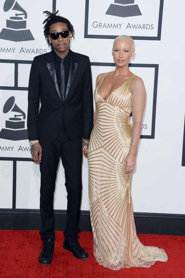 Wiz and Amber looked super elegant during this year’s Grammy Awards ceremony.