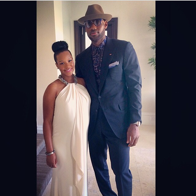 The stylish pair head to Dwyane Wade’s wedding.