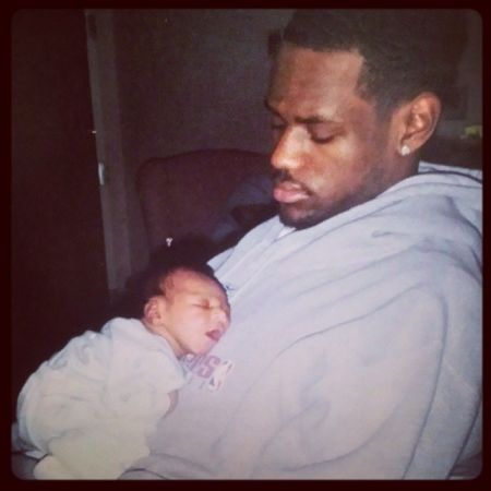 Savannah shared this throwback pic of LeBron and their first born.