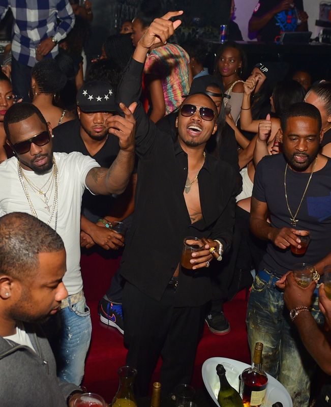 Nas celebrates his birthday at Compound Atlanta with Hennessy V.S.