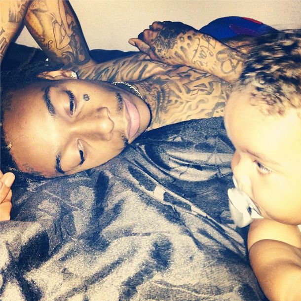 In February 2013, Amber gave birth to their son Baby Bash.