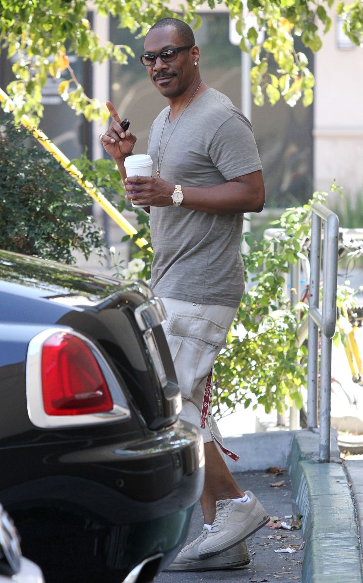 Looking good! Eddie Murphy was spotted out and about after getting coffee with his girlfriend.