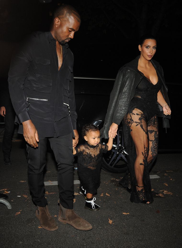 That one time she went sheer with Kim to sit front row at Givenchy…