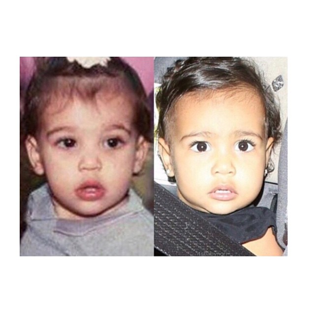 Remember when Kim shared this adorable side by side pic of her and North? Twinning.