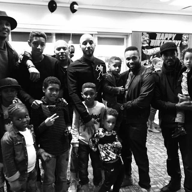 The mandatory birthday group shot.