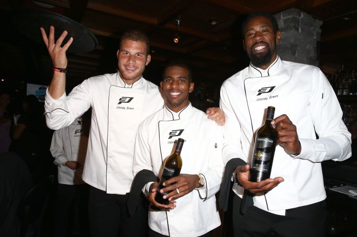 Squad! Blake Griffin, Chris Paul, and DeAndre Jordan put on for their team at The CP3 Foundation’s Celebrity Server Dinner presented by Apollo Jets at Mastro’s Steakhouse.
