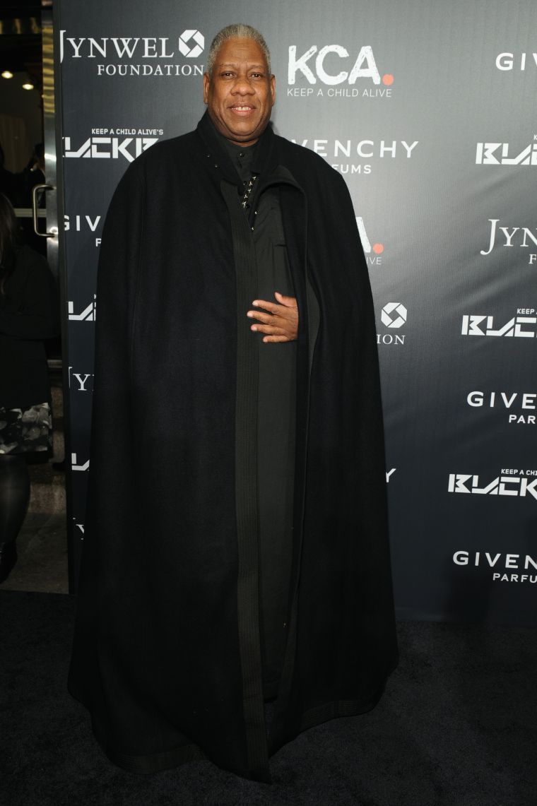Andre Leon Talley put on a fine cape for the evening.