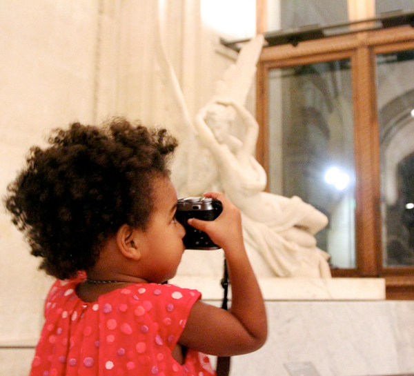 Blue the camera girl.