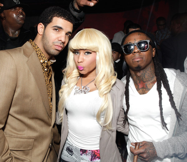 12 Pics Of Nicki Minaj Drake And Lil Wayne Ménaging Photos