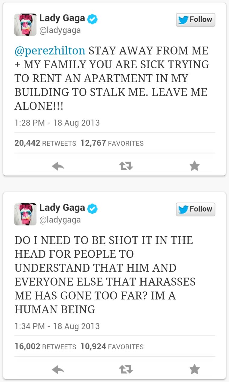 LADY GAGA VS. PEREZ HILTON (2013)