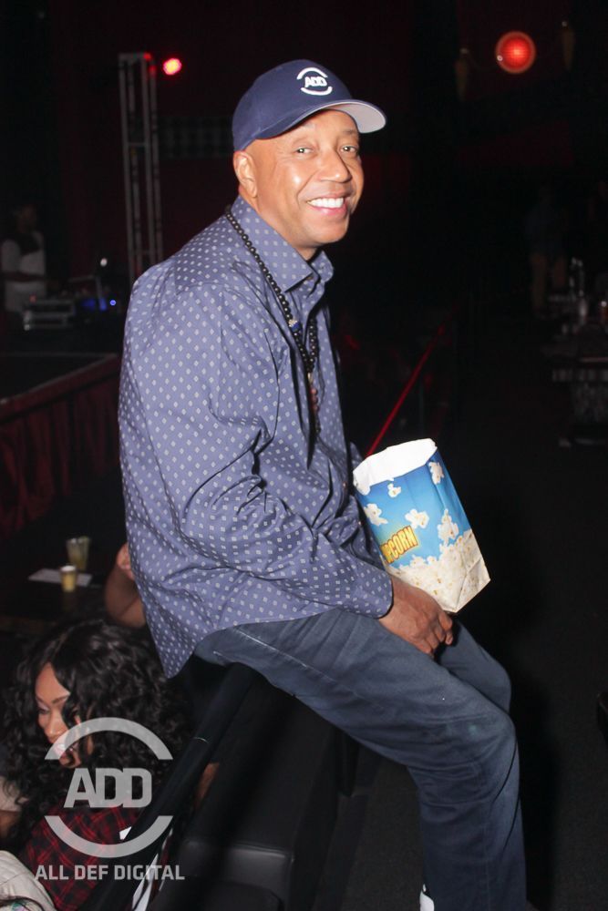 Russell Simmons shows off his million dollar smile at All Def Digital Comedy Live.
