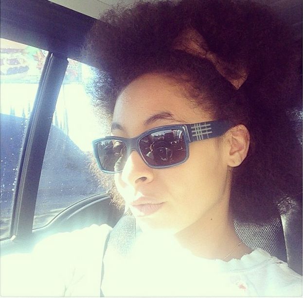 When She Showed Off Her #TeamNatural Afro. Key Term: Afro.