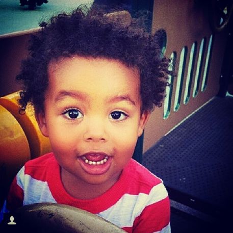 Amber Rose and Wiz Khalifa’s son Sebastian.