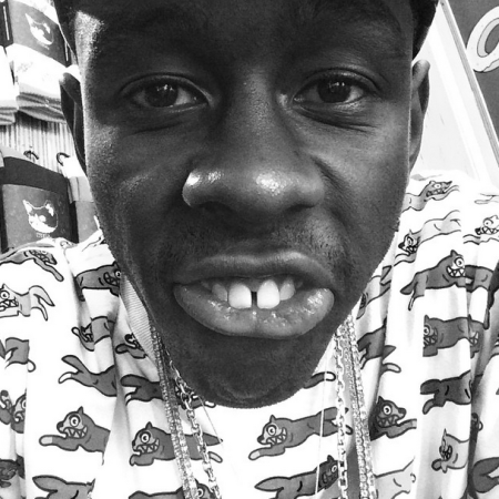 This is Tyler, The Creator, and his selfie game is just too strong.