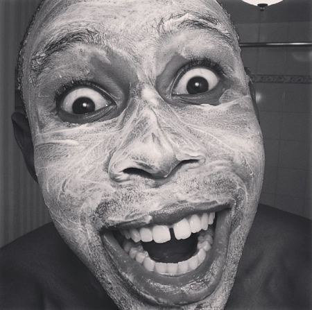 This is Tyler, The Creator showing us how much he loves a good facial.
