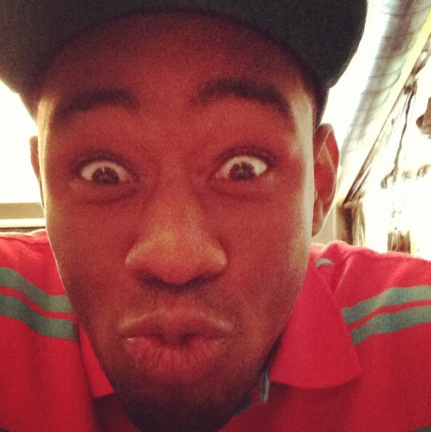 This is Tyler, The Creator pretending to kiss you.