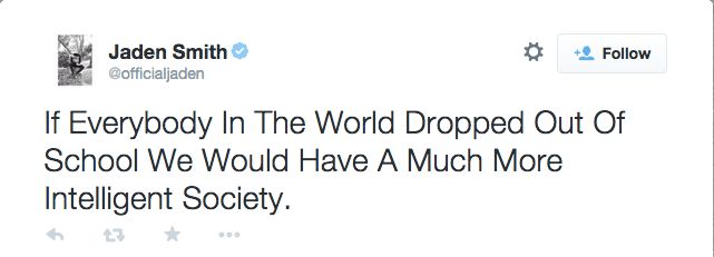 JADEN SMITH’S RANT ABOUT THE EDUCATION SYSTEM (2013)