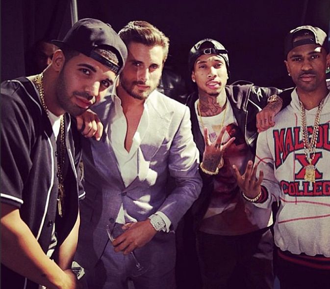 Tyga With Scott Disick In Between Him & Drake